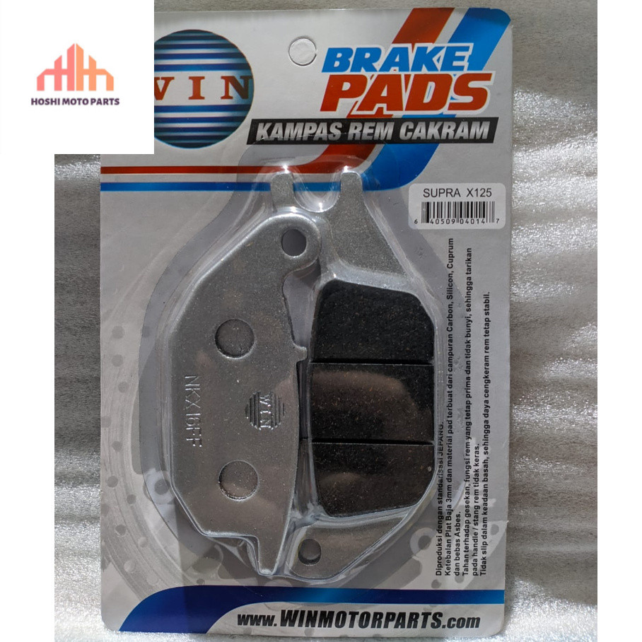 Kampas Rem Cakram Depan / Belakang Supra X 125 Lama 2004 2005 2006 | rear brake pads WIN | motor pad