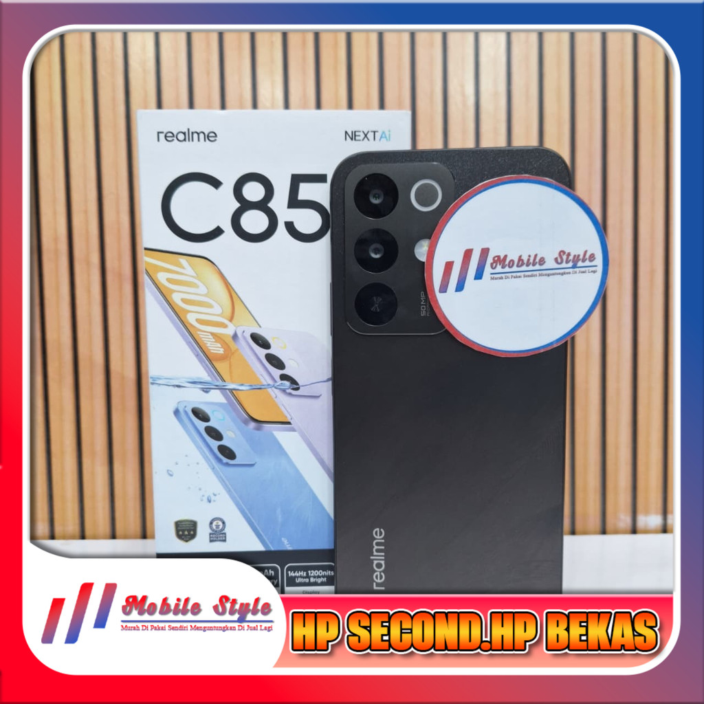 Realme C85 4G Ram 6/128GB | Ram 8/256GB Second Mobile Style Store