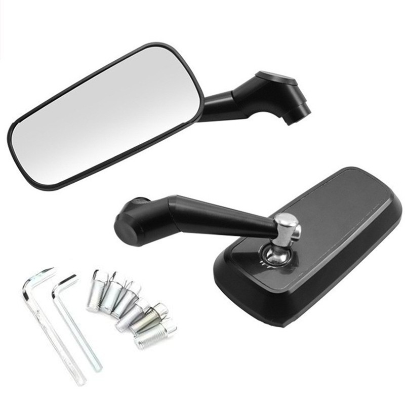 lekmeen- Kaca Spion H2c Sepasang Sepasang Sepion Motor Universal Kaca Spion Sepeda Motor Persegi