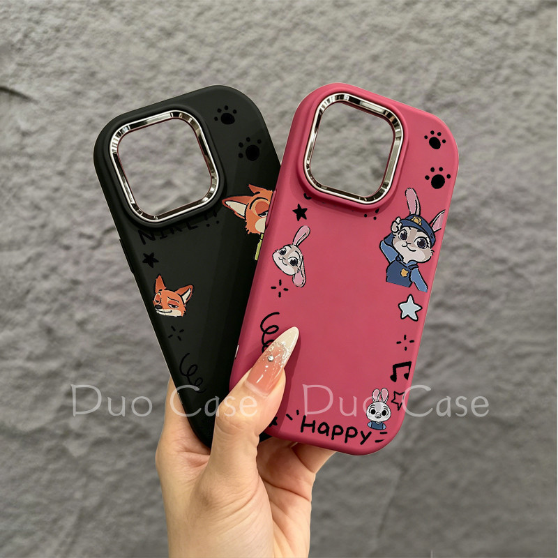 Casing iPhone Couple Softcase Silikon Lembut Aesthetic Korean Style Untuk 17 / 16/ 15 / 14 / 13 / 12