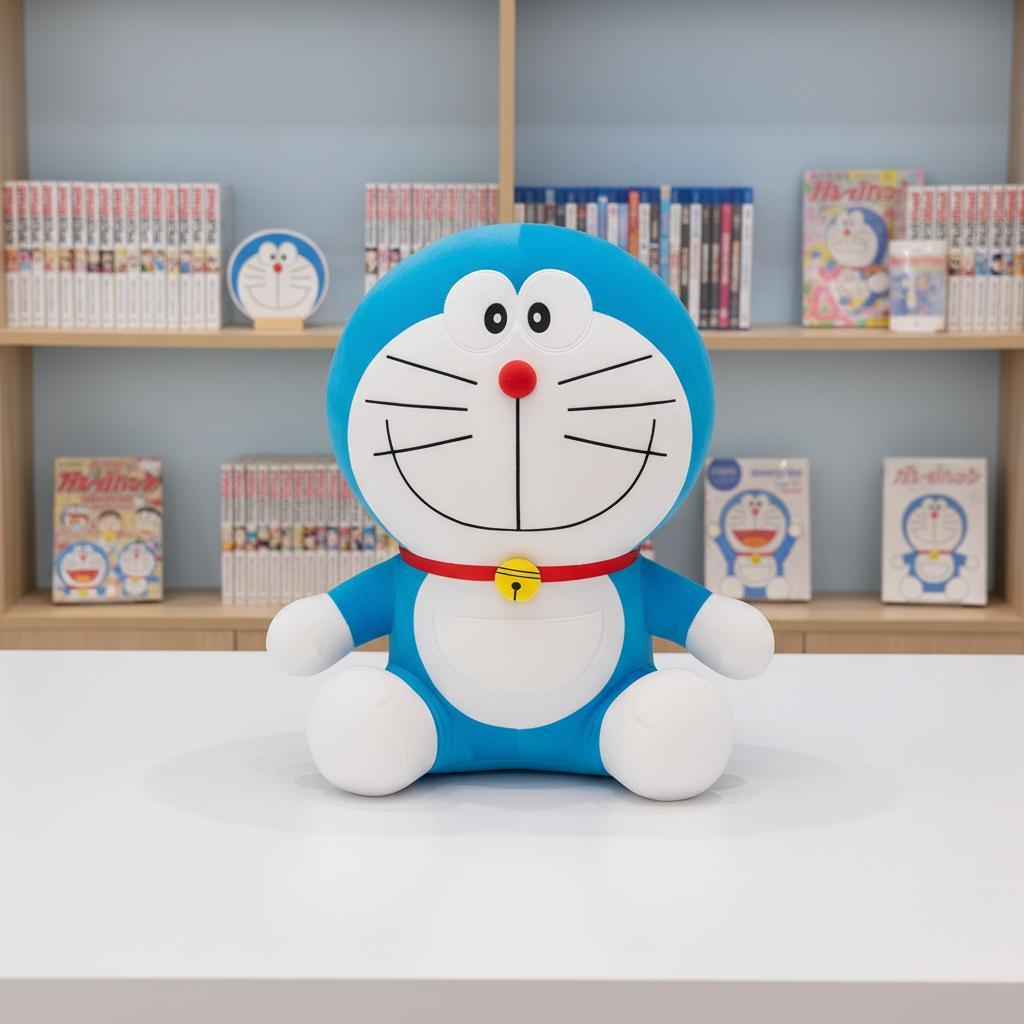 Yelvo Boneka Doraemon Jumbo 65cm SNI Lembut Empuk Full Silicon untuk Dewasa & Anak Hadiah Kado Ulang