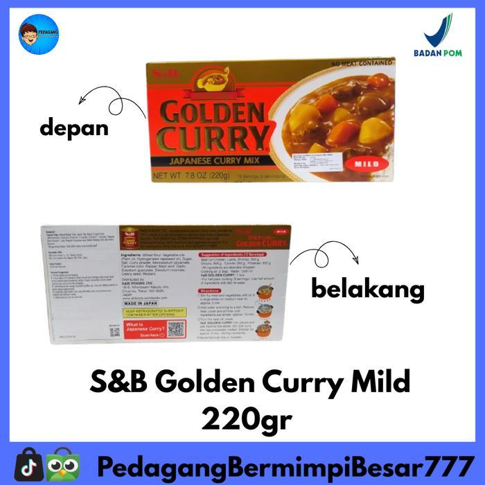 [PBB] S&B Golden Curry Mild 220gr | Bumbu Kari Jepang Mild | Japanese Curry Sauce Mix | Kare Jepang 