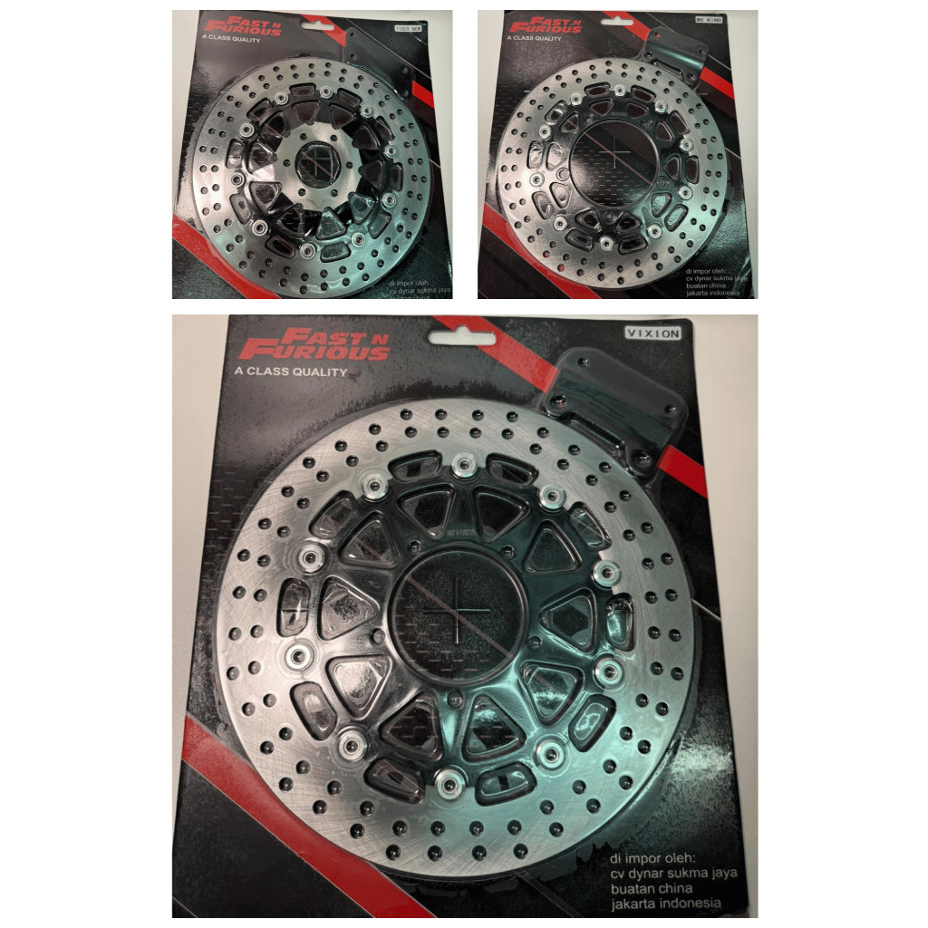 ENC - Disc Cakram Piringan Cakram Depan Jumbo Fast n Furious 300mm Plus Braket MX King Ninja Vixion 