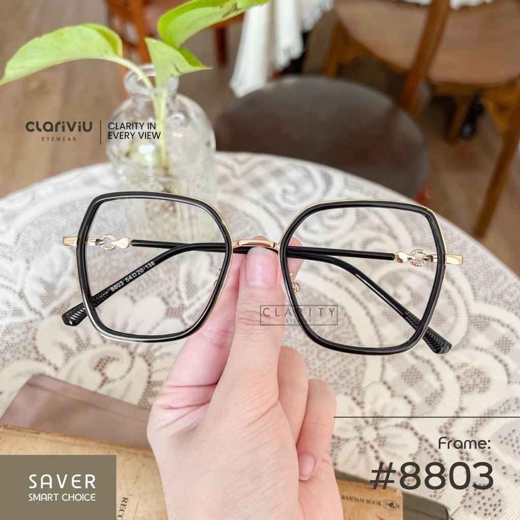 CLARIVIU #8803 Frame Kacamata Wanita Fashion Korea