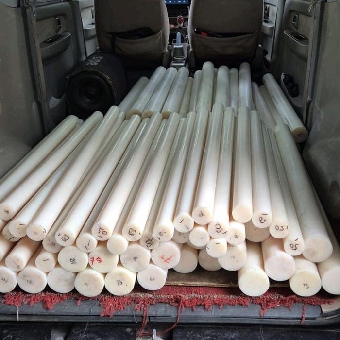 Nylon PA6 rod diameter 25mm x 100cm ( nylon gading batangan
