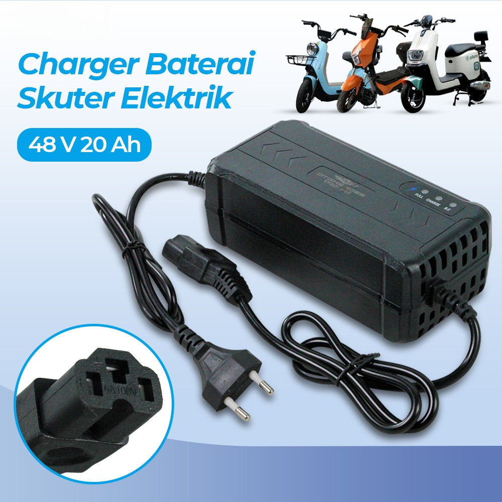 Charger Sepeda Listrik 48V 20Ah Cas Aki Sepeda Listrik 48V 20Ah Untuk Berbagai Merk Sepeda Listrik