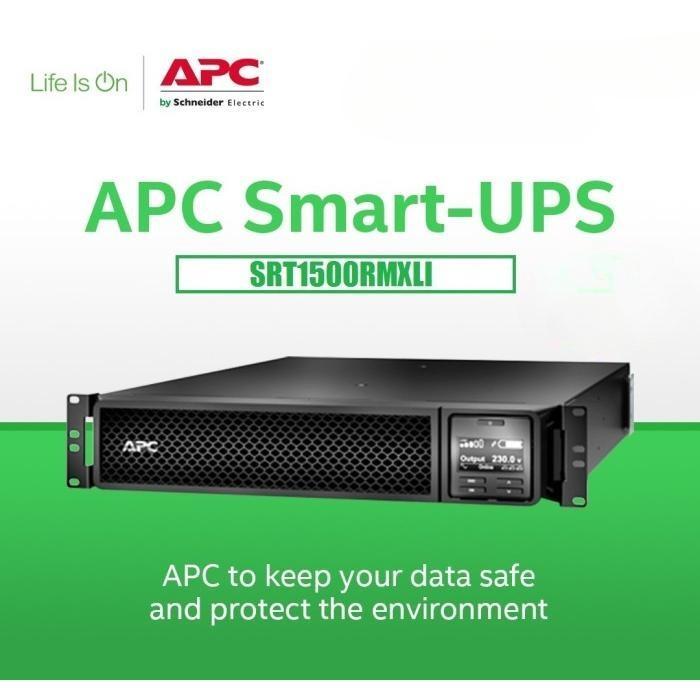 APC SRT1500RMXLI-NC SRT1500RMXLINC Rackmount railkit SMART UPS ONLINE 1500VA 1500WATT Network Card