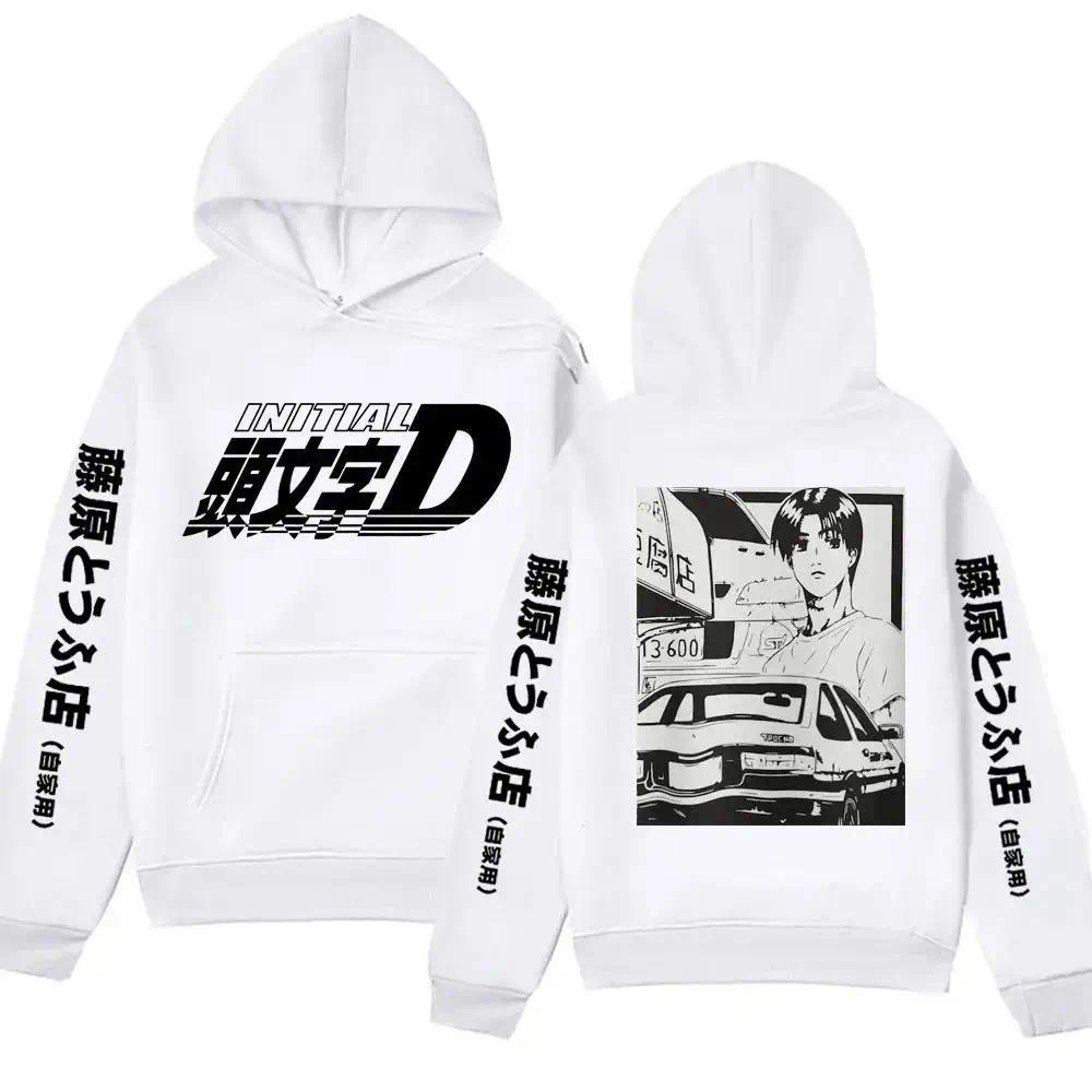 Anime Initial D AE86 Hoodie Hachiroku Shift Drift Cotton Hoody Takumi Fujiwara