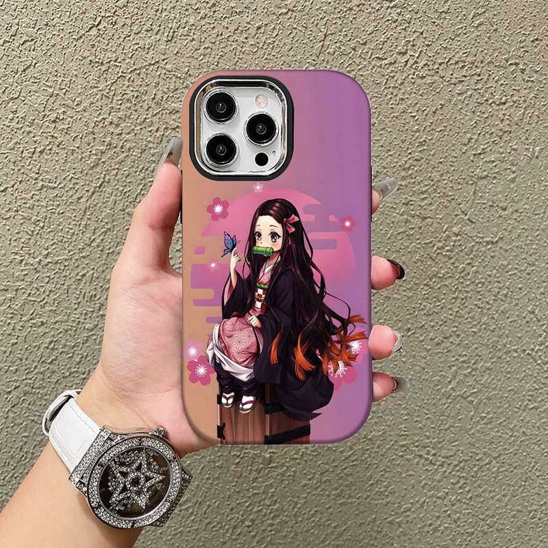 Casing Cocok Anime Karakter Perempuan Dengan Kupu-Kupu Untuk OPPO A38 A78 A15-17 A3S A9 A53-58 A7 A7