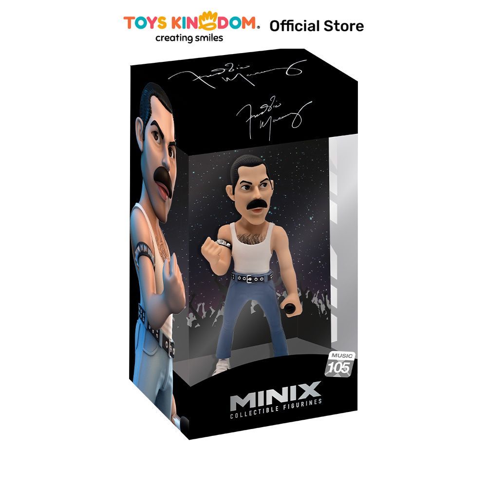 Toys Kingdom Minix Figure Freddie Mercury 12 cm - Mix Figur Miniatur Karakter Mainan Koleksi Collect