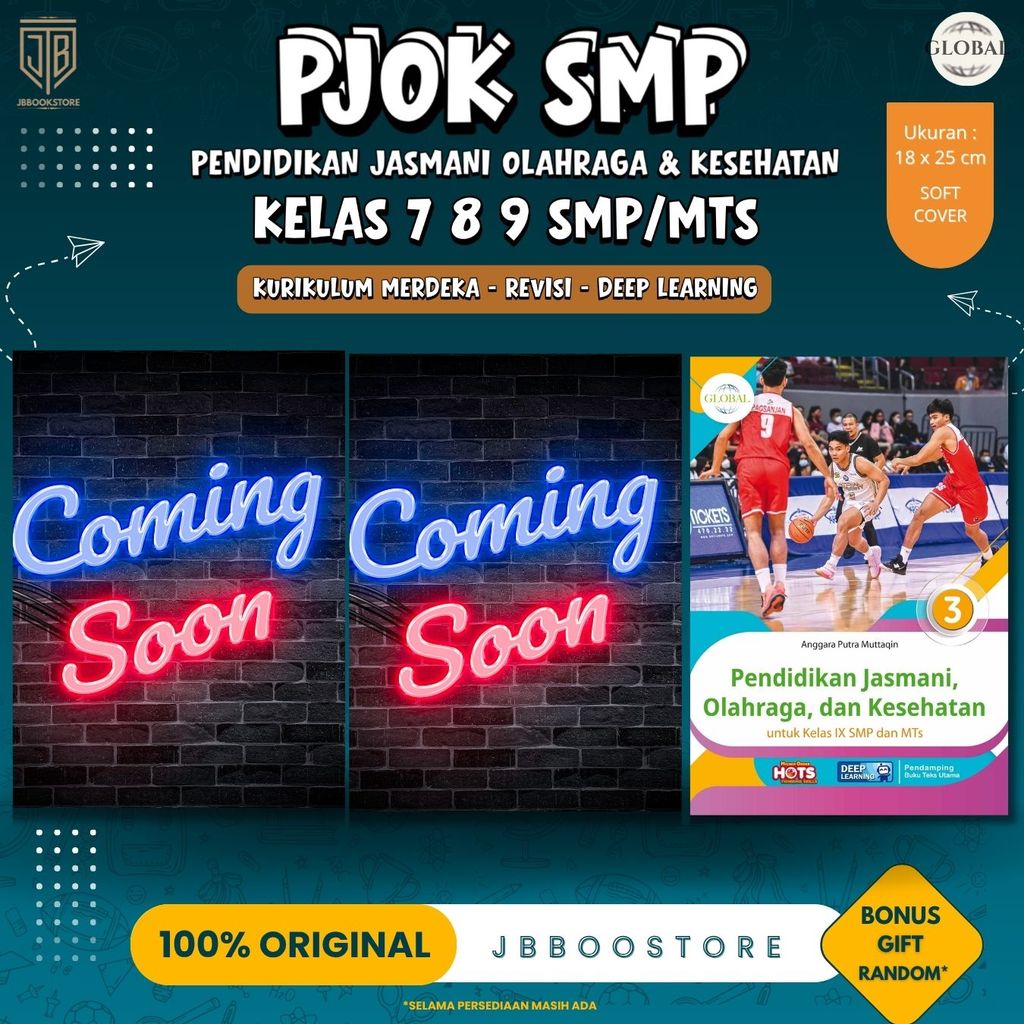 [ Tiga Serangkai ] Buku Pendidikan Jasmani Olahraga Dan Kesehatan Kelas 7 8 9 SMP/MTS / PJOK SMP / K