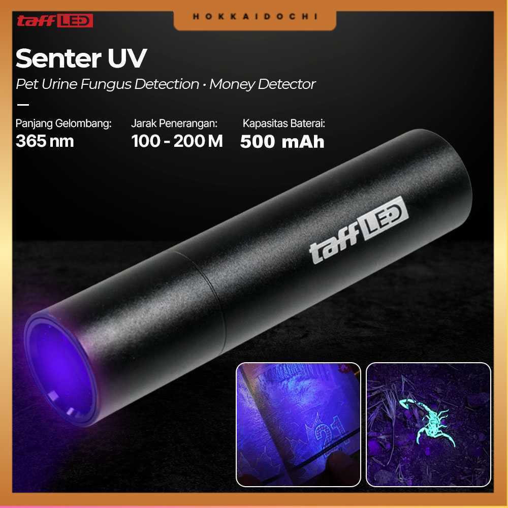 TaffLED Senter UV Ultraviolet Mini Flashlight Money Detector 365nm - S11-Z
