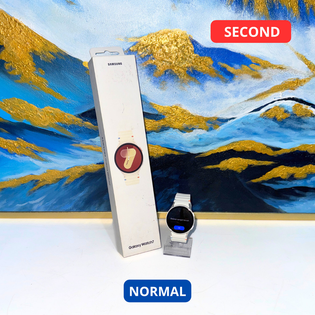 SAMSUNG WATCH 7 40MM SMARTWATCH SECOND ORIGINAL SINAR MUTIARA CELL