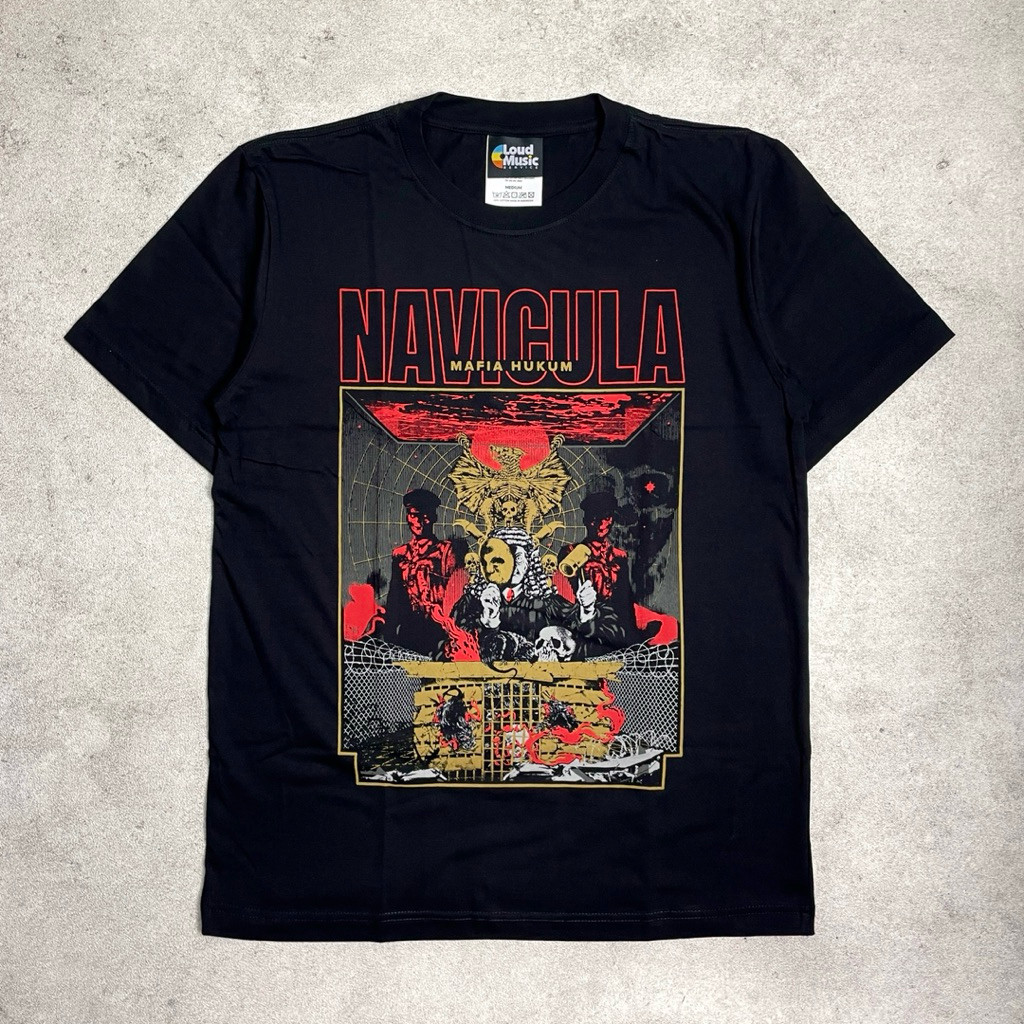Navicula - Mafia Hukum | Tshirt Black Original Merchandise