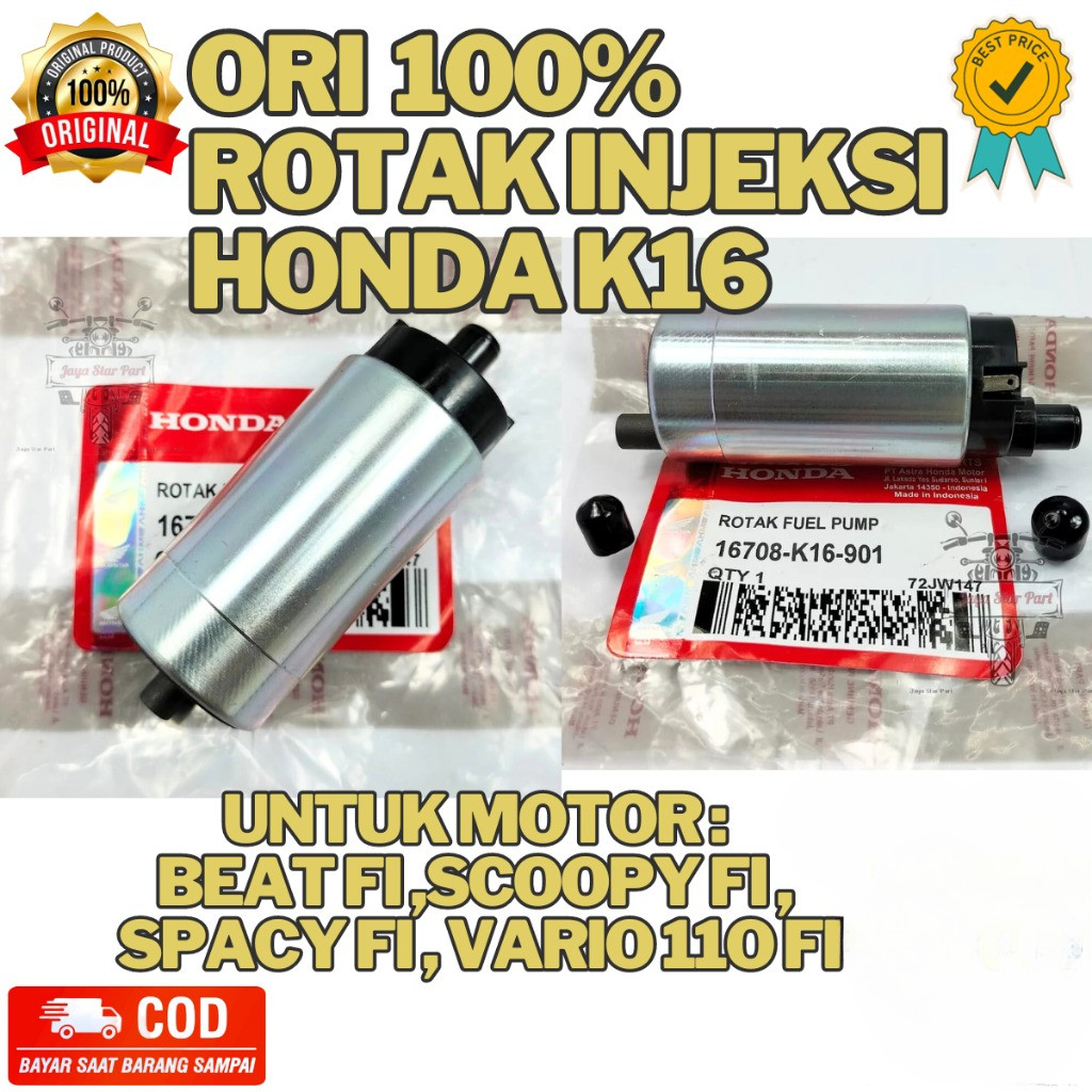 ORI ROTAK INJEKSI HONDA KUALITAS ORIGINAL AHM K16 KUALITAS ASLI ORIGINAL HONDA AHM PRISISI BEAT FI ,
