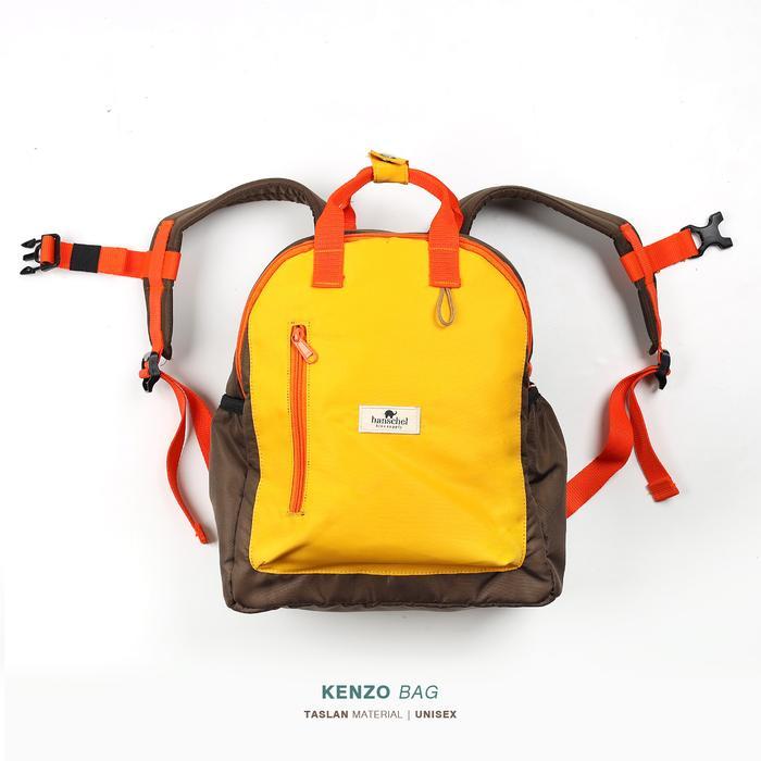 KENZO BAG ( Tas Ransel Sekolah Anak  ) - Yellow
