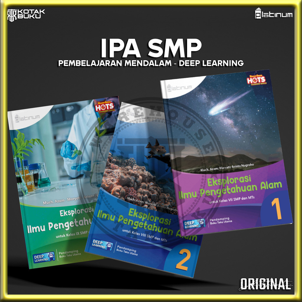[ TS ] Buku IPA kelas 7 8 9 SMP Deep Learning / IPA SMP / Platinum