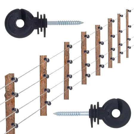 50 Pcs Isolator Pagar Listrik Electric Fence Insulator Ring Insulator Pagar Listrik Insulator Pagar 