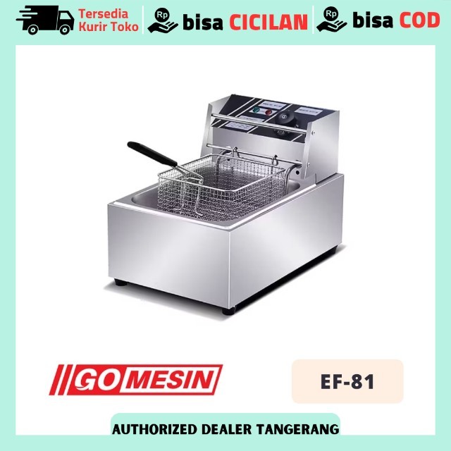 Deep Fryer Listrik Gomesin EF-81 Electric Deep Fryer 1 Tank Garansi Resmi