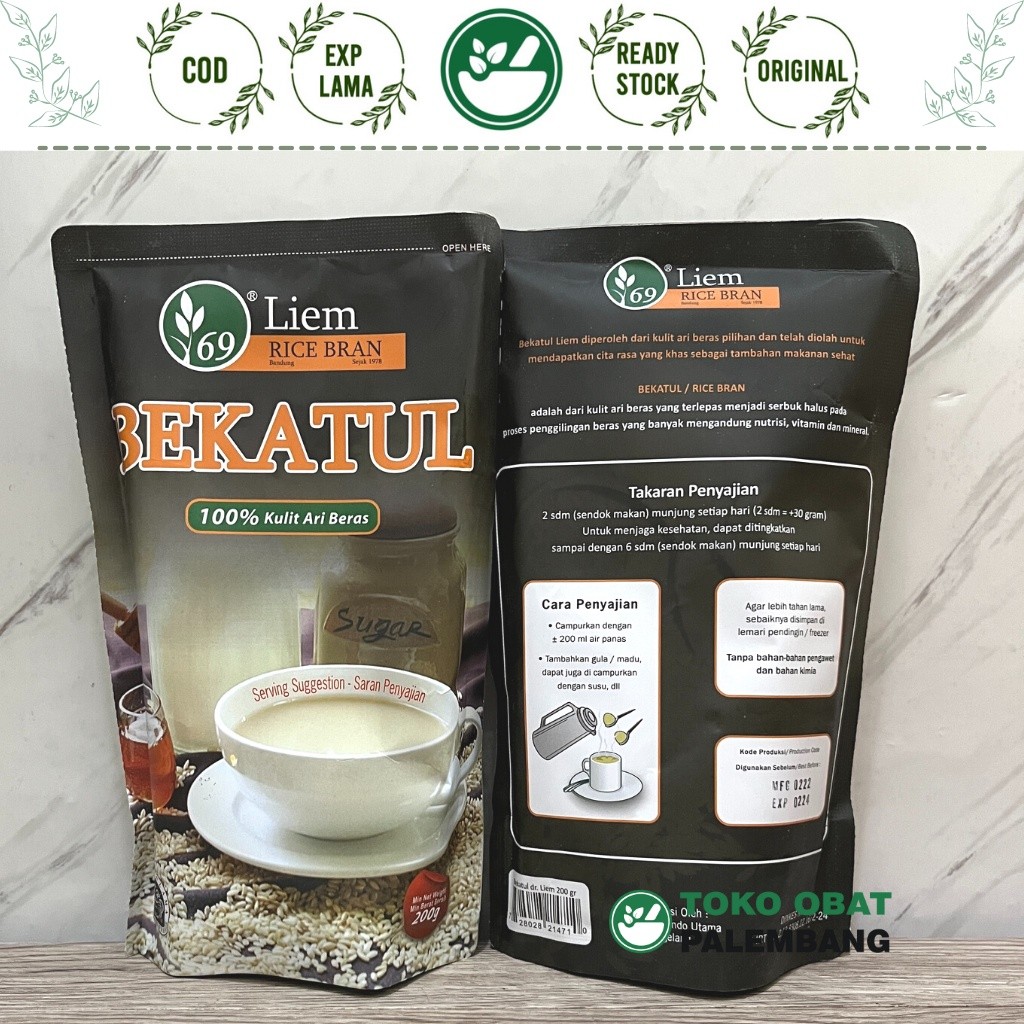 BEKATUL DR LIEM RICE BRAN 69 100% KULIT ARI BERAS 200G BEKATUL DRLIEM BEKATUL LIEM MINUMAN BERAS bek