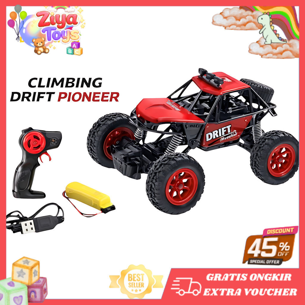 ZIYA TOYS - Mainan Anak RC CLIMBING DRIFT PIONEER RC Mobil Off Road Remote Control Mobil RC Mobil Dr