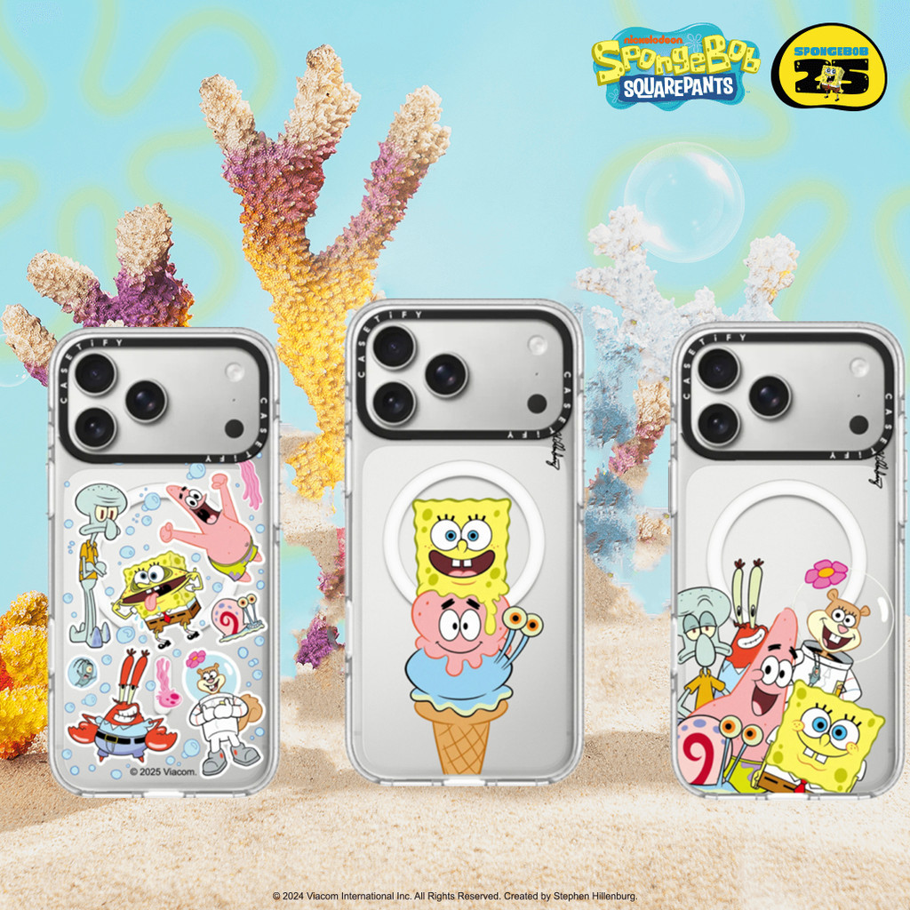 New CASETiFY SpongeBob Family Star Acrylic Magnetic for IPhone 17 17Pro 17ProMax Air 16 16Pro 16Prom