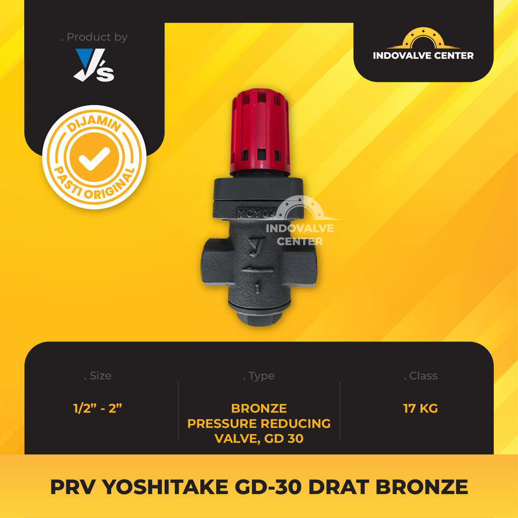 PRV PRESSURE REDUCING VALVE YOSHITAKE 1/2" - 2" INCH GD-30