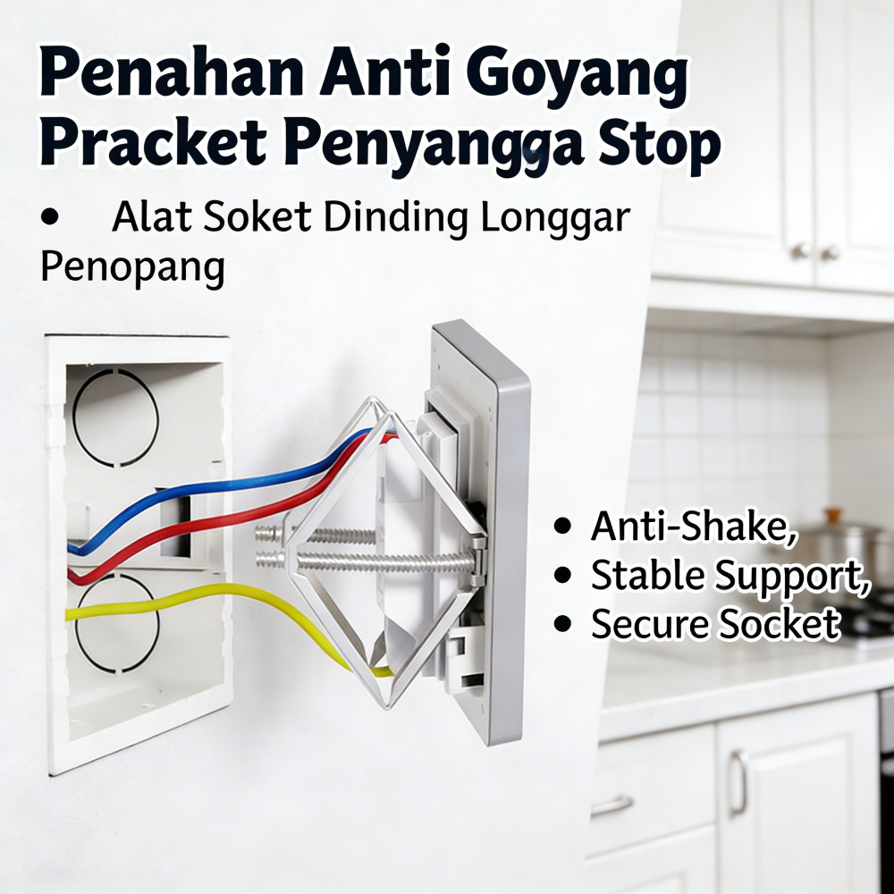 Perbaikan Saklar Kaset Panel Tongkat Wall Installation Tool Rahasia Aksesori Listrik Dudukan Saklar 