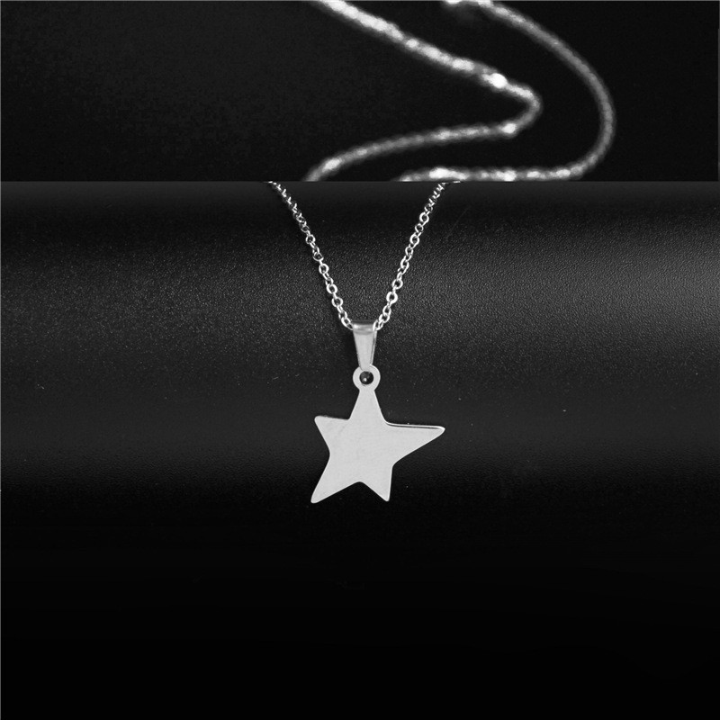 Jepang dan Korea Berharap Penjualan Langsung Pabrik Kalung Kalung Bintang Kalung Pentagram Stainless