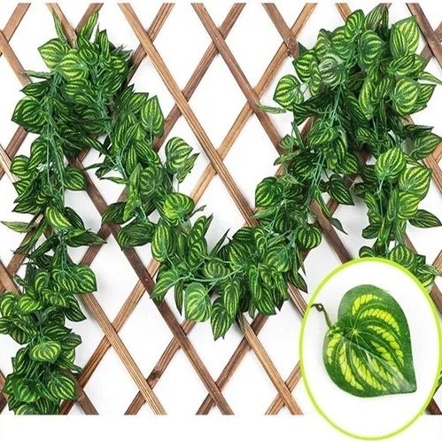 Bunga Grosir Jakarta Lusinan 12pcs Daun Artificial Rotan Rambat Plastik Semangka  Besar +2m