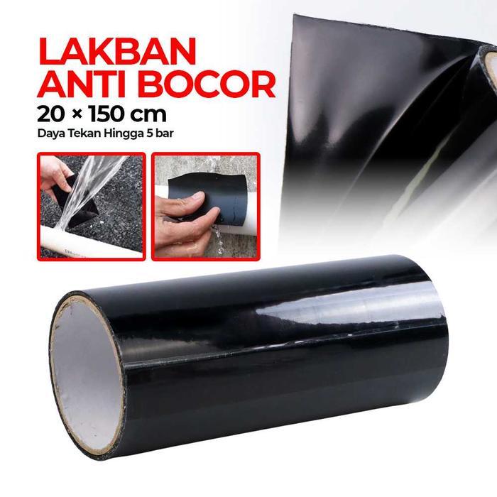 Lakban Khusus Anti Bocor tambal ember-pipa-kolam renang portable dll - hitam 20x150cm