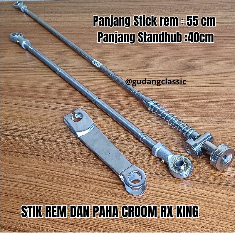 KAWAT REM RX KING CHROME SET / Paha Rem RX KING Set Kawat & Paha Rem CHROME Murah