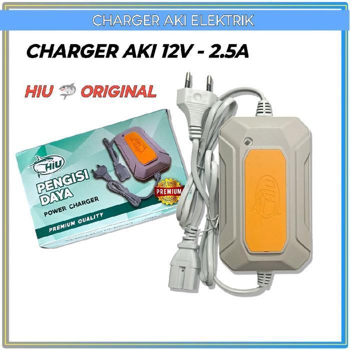 Promo CHARGER CAS AKI HIU ORIGINAL 12V -2.5A / CAS AKI SPRAYER ELEKTRIK QUALITAS PREMIUM - CHARGER-M