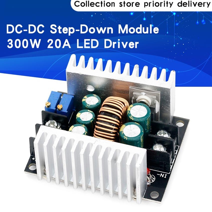 DC-DC Step Down CA CC Adjustable Buck Converter Power Supply 20A 300W