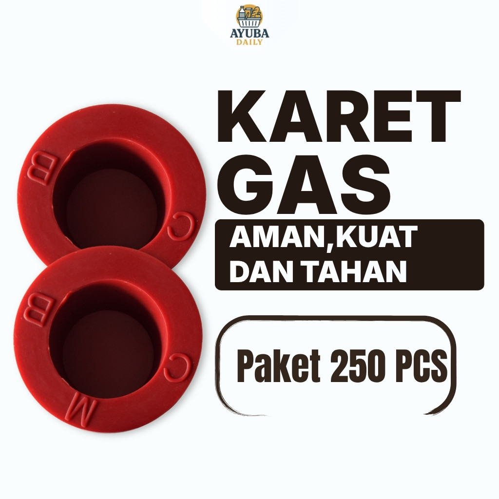 250 PCS - Karet gas Pengaman Seal Tabung Gas Elpiji penutup gas anti bocor