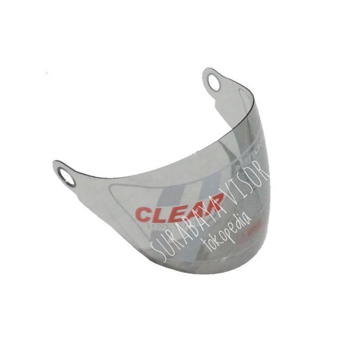 Kaca helm JPX double visor, Caberg vulkan warna hitam smoke merk clear