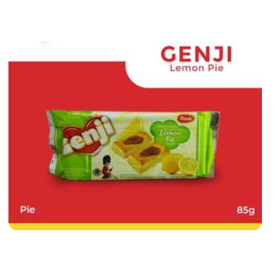 Monde Genji Lemon Pie 85 gr - Biskuit Pie Rasa Lemon