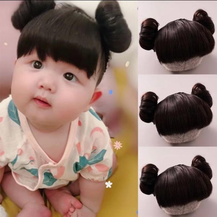 termurah bandana wig / bandana bando bayi rambut / bandana anak turban poni wig bayi wig bayi 6 samp