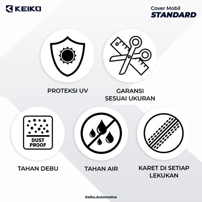 Keiko Cover Sarung Selimut Penutup Bold Warna Waterproof Semi Outdoor untuk Mobil Innova Reborn CRV 