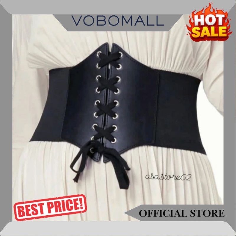 Ikat Pinggang Wanita Obi Besar/Obi BIG Import Obi Hitam Korset Wanita JM