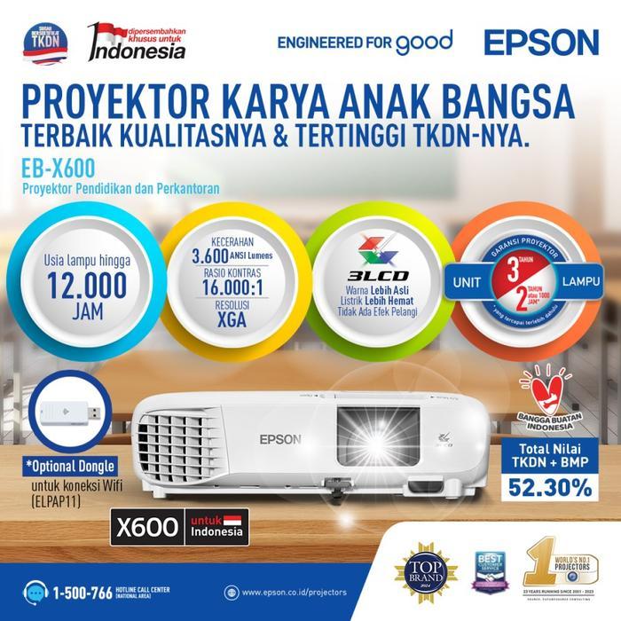 Projector Epson EB X500 XGA 3LCD - EPSON EB X600
