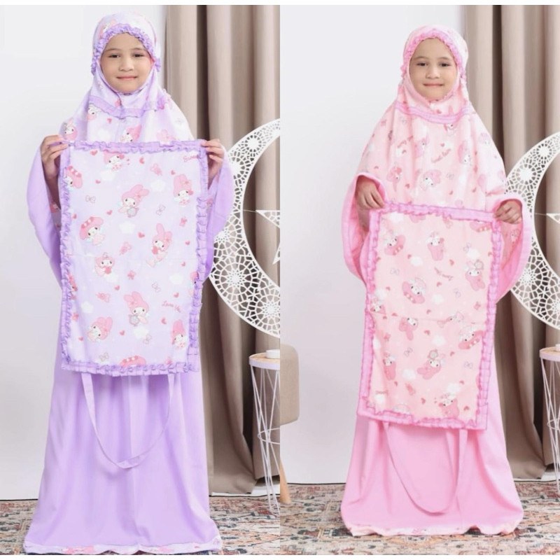 MUKENA ANAK MELODY ANGEL,MUKENA ANAK KARTUN,MUKENA ANAK LUCU,MUKENA ANAK KARAKTER, | Mukena anak ban