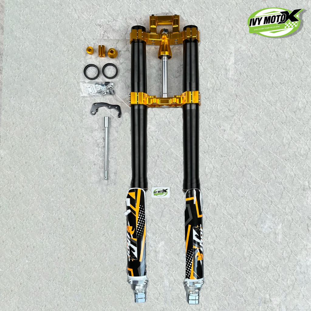 Shock Depan Upside Down USD Real Jump Trail KLX 150 Single Riser 02 THOR