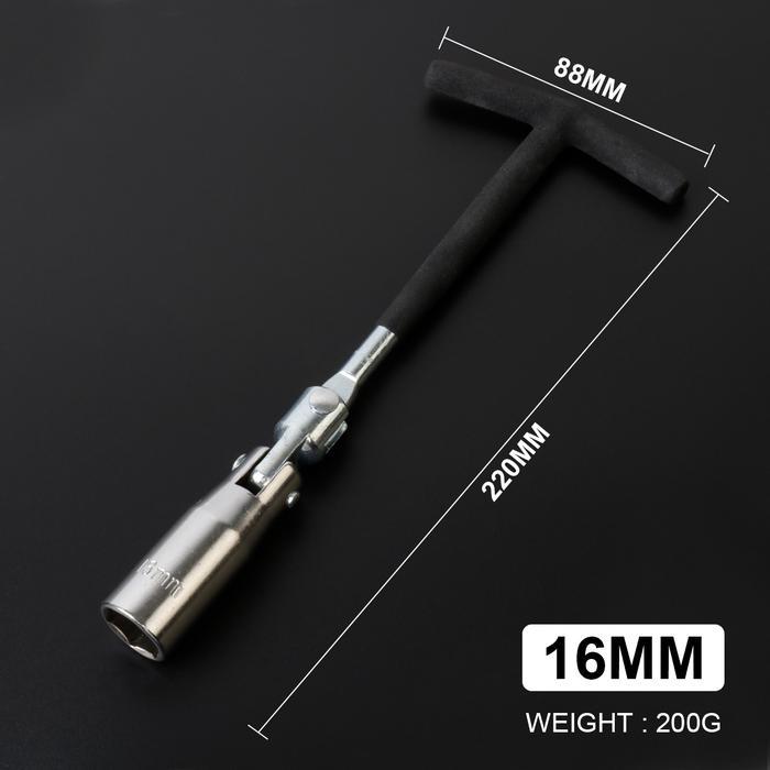 JLD Kunci Busi Fleksibel Kunci Sok Busi Flexibel 16mm/21mm KUNCI BUSI SOK Spark Plug Socket T-Handle