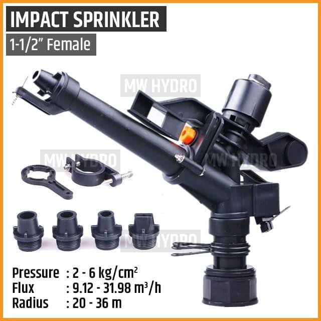 Impact / Impulse Sprinkler, Big Rain Gun, 1-1/2" / 1.5 inch