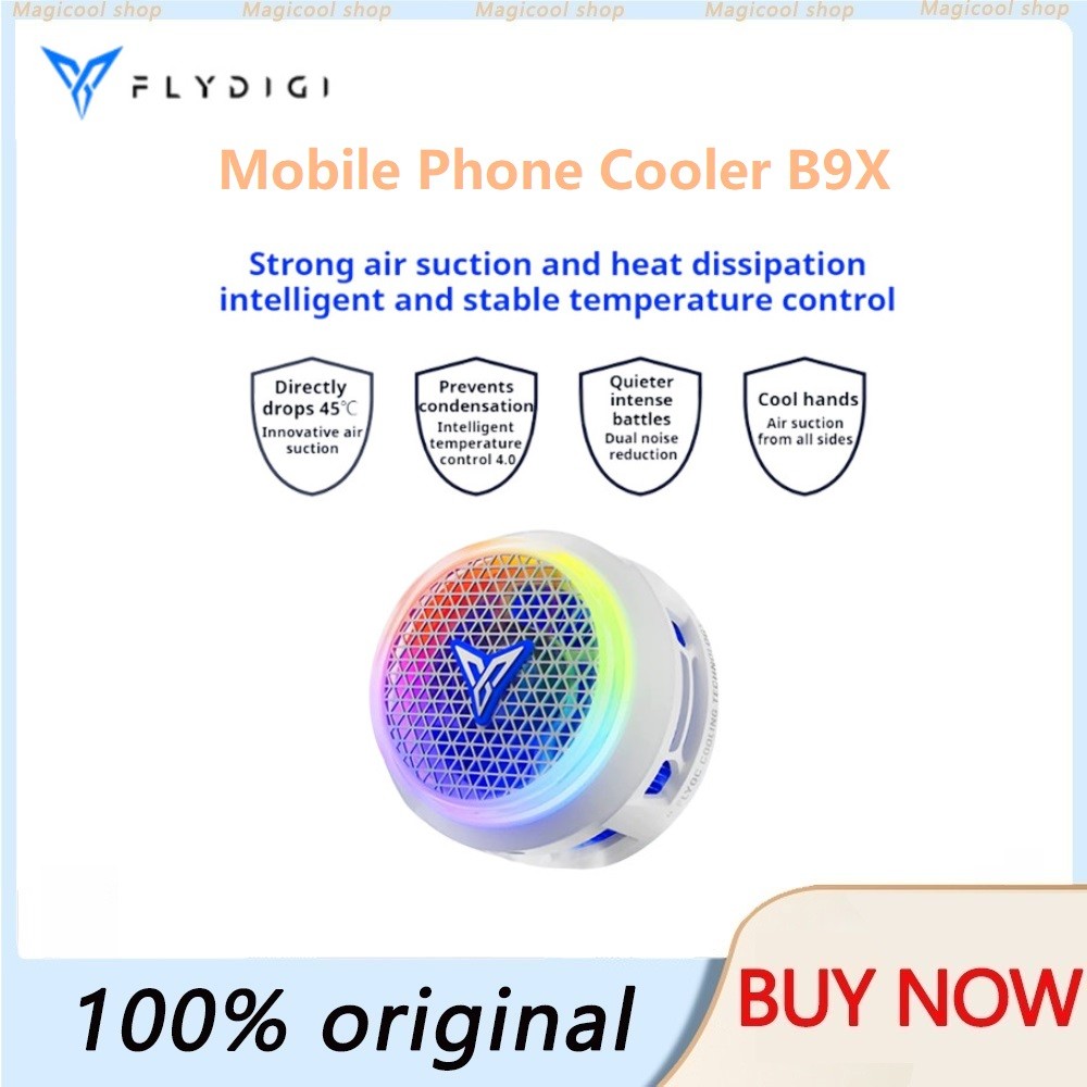 Flydigi B9X Mobile Gaming Cooling Fan Cooler Magnetic Suction Radiator Intelligent Frequency Convers