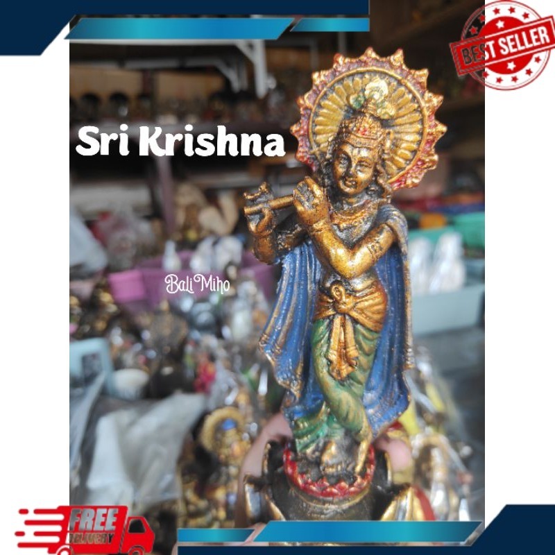 PATUNG DEWA KRISHNA BERMAIN SULING/KRISHNA/PATUNG KRISHNA/PATUNG KRISNA/KRISHNA DEWASA PALING DICARI