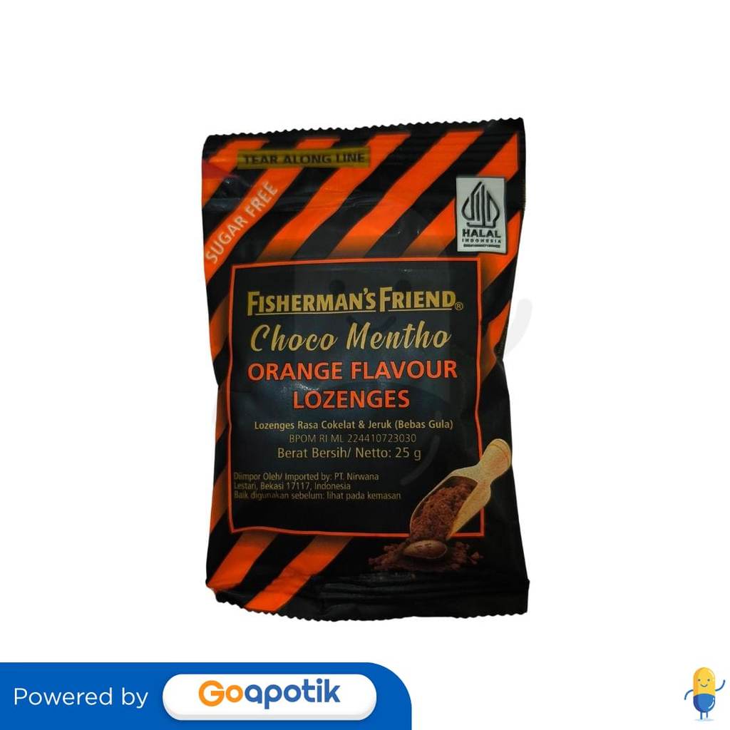 Fisherman'S Friend Choco Mentho Orange 25 Gram