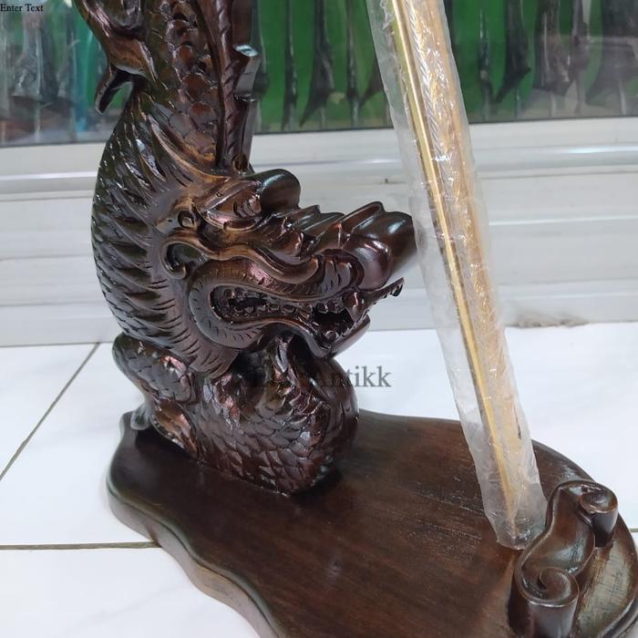 Jagrak Keris isi 1 Plitur ukir naga