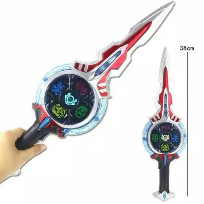 2 Pcs Mainan Cakar Dan Pedang Ultraman Geed Claw Senjata Ultraman Orb Free Baterai Toys